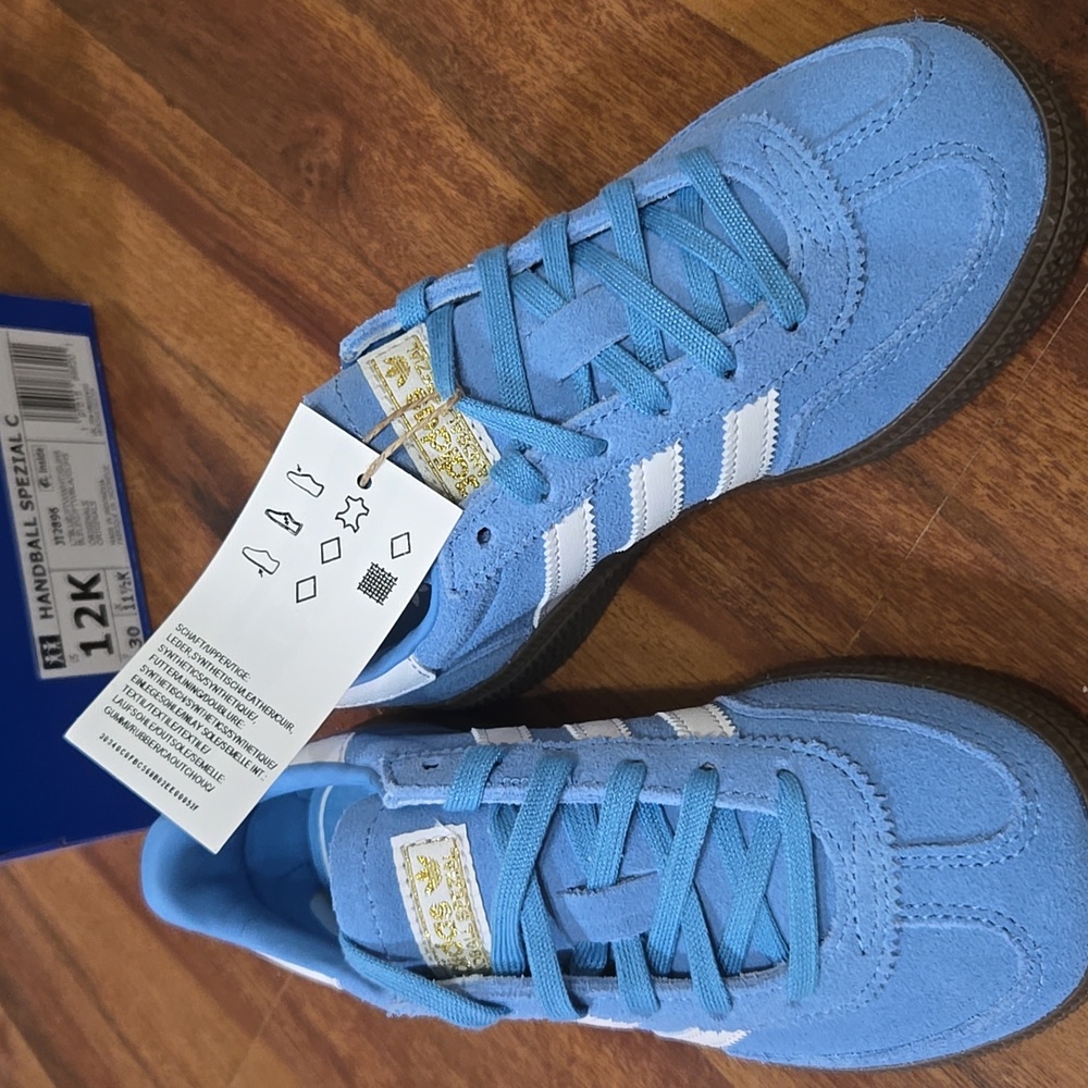 Adidas Blue Sneakers HANDBALL SPEZIAL SHOES KIDS 12k NWT - Picture 10 of 10